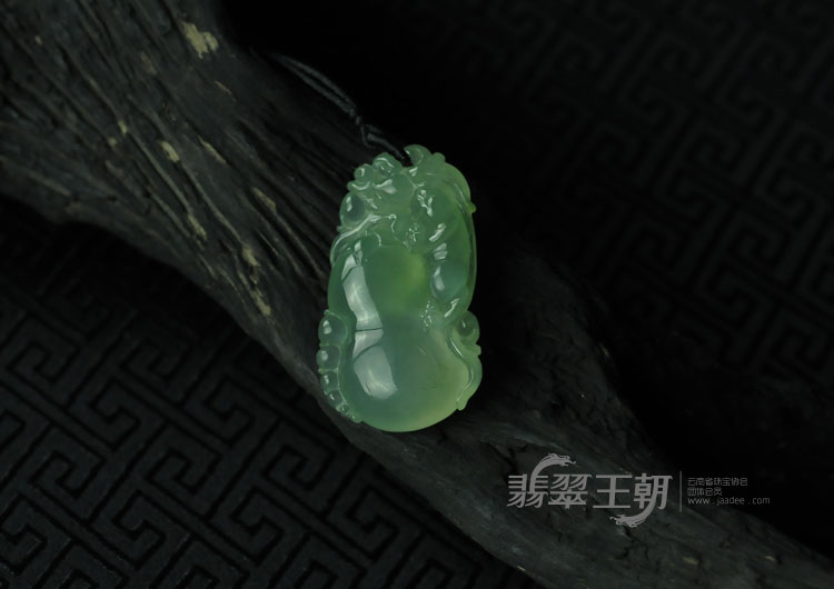 冰种晴水缅甸翡翠福禄寿挂件