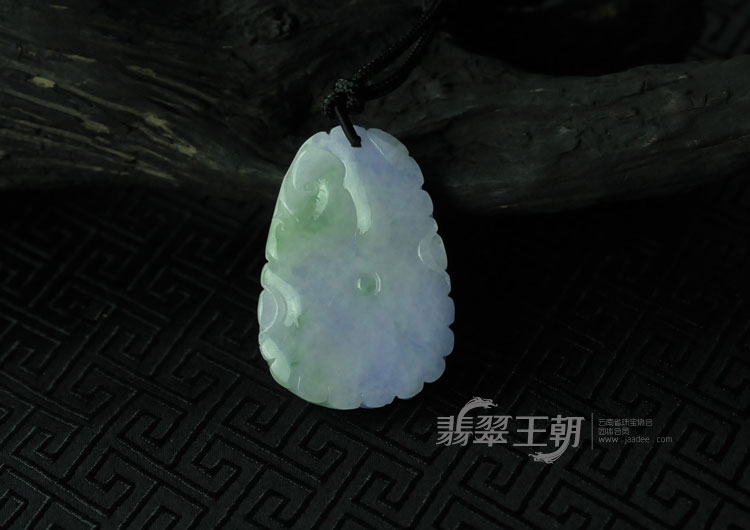 糯冰种紫罗兰缅甸翡翠“金玉满堂”挂件