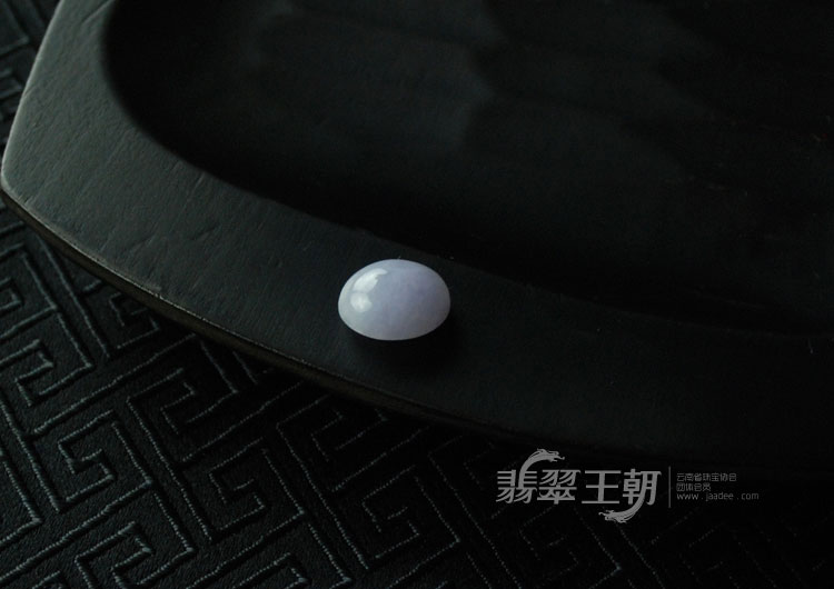 糯冰种紫罗兰缅甸翡翠戒面