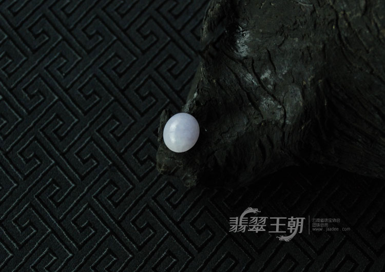 糯冰种紫罗兰缅甸翡翠戒面