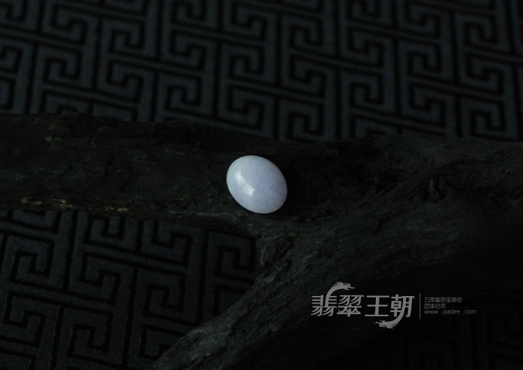糯冰种紫罗兰缅甸翡翠戒面
