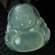 极品玻璃种缅甸翡翠玉佛挂件