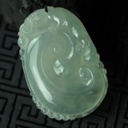 feicui高冰种缅甸翡翠如意挂件