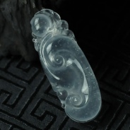 玻璃种缅甸翡翠如意挂件