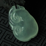 玻璃种缅甸翡翠如意挂件