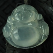 玻璃种缅甸翡翠玉佛挂件