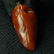 糯冰种红翡缅甸翡翠“凤展大业”挂件