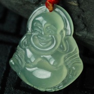 冰玻种晴水缅甸翡翠玉佛挂件