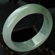 冰种晴水缅甸翡翠手镯（54.1）