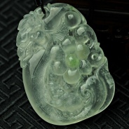 玻璃种缅甸翡翠望子成龙挂件