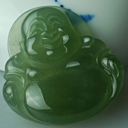 冰种晴水缅甸翡翠玉佛挂件