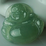 冰种晴水缅甸翡翠玉佛挂件