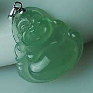 冰种晴水缅甸翡翠玉佛挂件