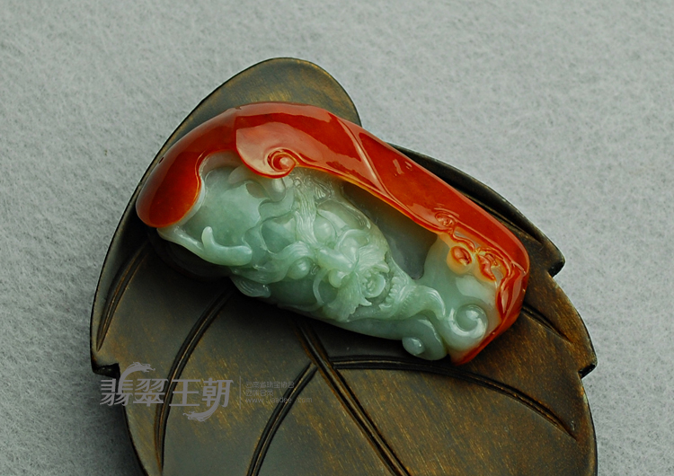 糯冰种?翡缅甸翡翠龙头挂件