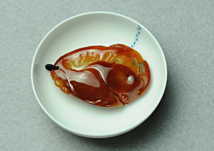 糯冰种翡缅甸翡翠英明神武挂件