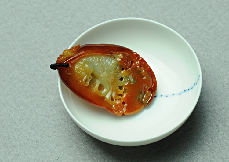 糯冰种翡缅甸翡翠英明神武挂件