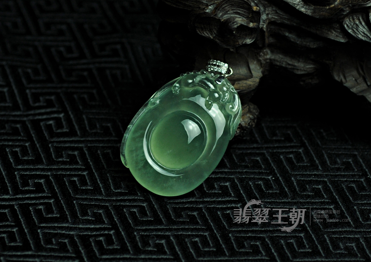 【福在眼前】冰玻种晴水缅甸翡翠挂件