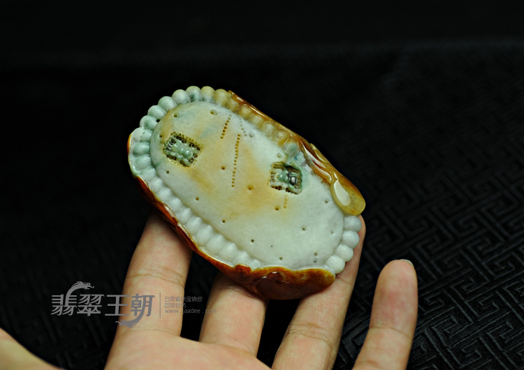 糯冰种黄翡飘花缅甸翡翠甜甜蜜蜜挂件