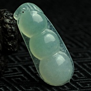 冰种晴水缅甸翡翠四季豆挂件（单价）