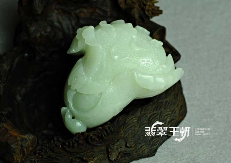 糯冰种缅甸翡翠百财手玩