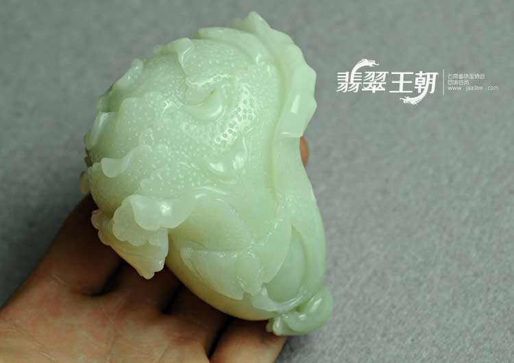 糯冰种缅甸翡翠百财手玩