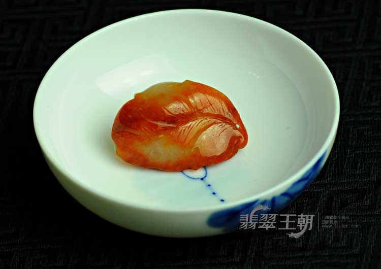 糯冰种红黄翡缅甸翡翠英明神武挂件
