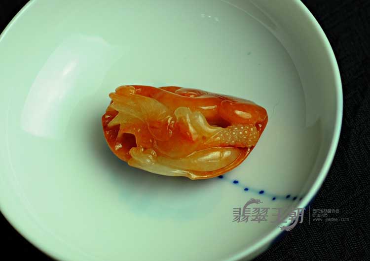糯冰种红黄翡缅甸翡翠英明神武挂件