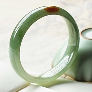 糯冰种黄翡缅甸翡翠手镯（57.9）