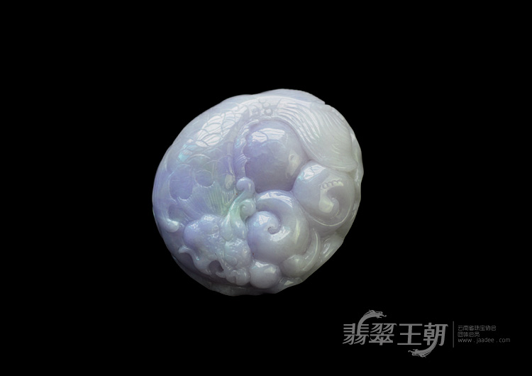 细糯种紫罗兰缅甸翡翠鱼龙变化挂件