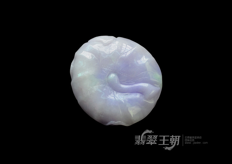 细糯种紫罗兰缅甸翡翠鱼龙变化挂件