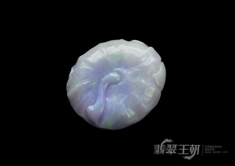 细糯种紫罗兰缅甸翡翠鱼龙变化挂件