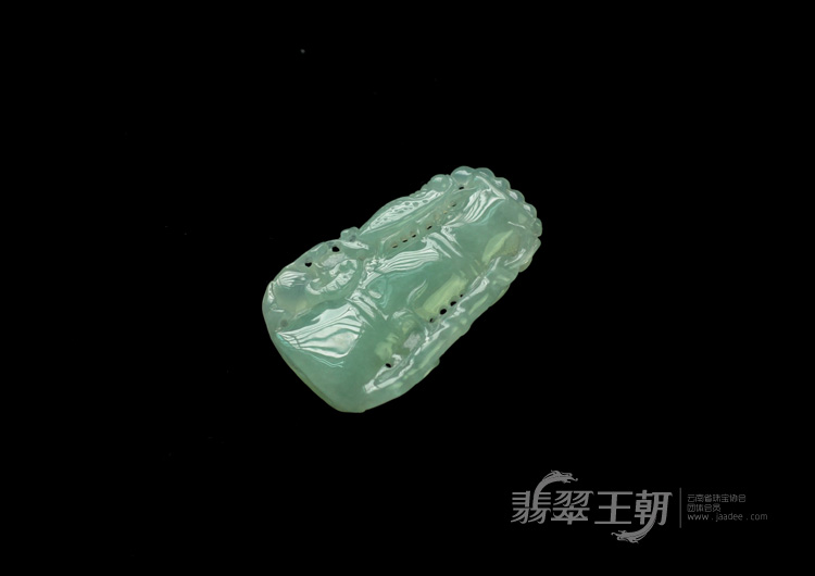 冰种晴水缅甸翡翠节节高挂件