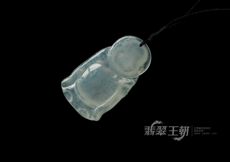 冰种缅甸翡翠站佛挂件