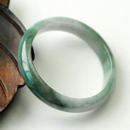 糯冰种蓝晴水缅甸翡翠手镯（55.5mm）