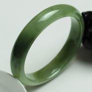 糯冰种青色缅甸翡翠手镯（57.1mm）