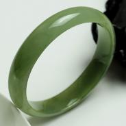 糯冰种晴水缅甸翡翠手镯（55mm）