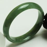 糯冰种青色缅甸翡翠手镯（58.2mm）