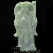 细糯种春带彩缅甸翡翠福禄寿三星