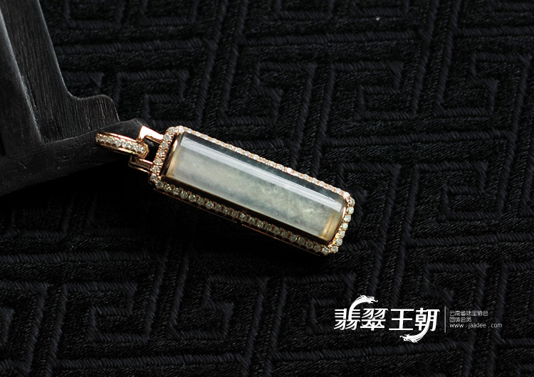(超值推荐)玻璃种缅甸翡翠镶玫瑰金