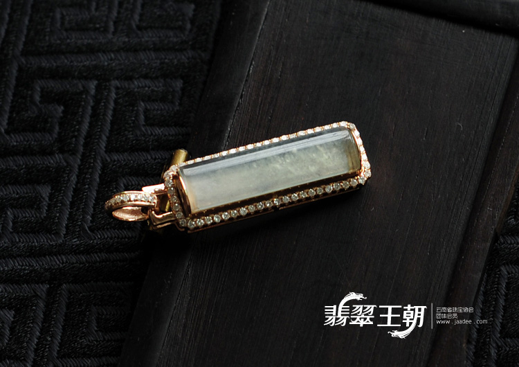 (超值推荐)玻璃种缅甸翡翠镶玫瑰金