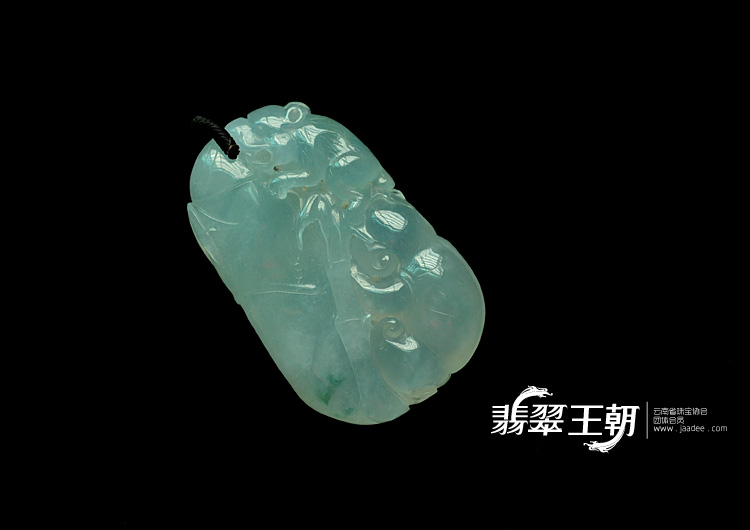 冰种晴水飘花缅甸翡翠节节高挂件