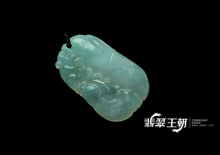 冰种晴水飘花缅甸翡翠节节高挂件