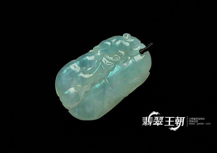 冰种晴水飘花缅甸翡翠节节高挂件
