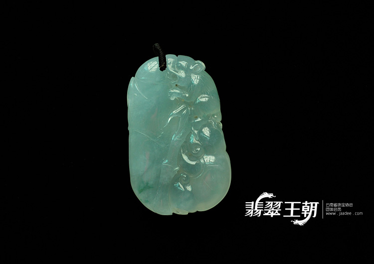 冰种晴水飘花缅甸翡翠节节高挂件