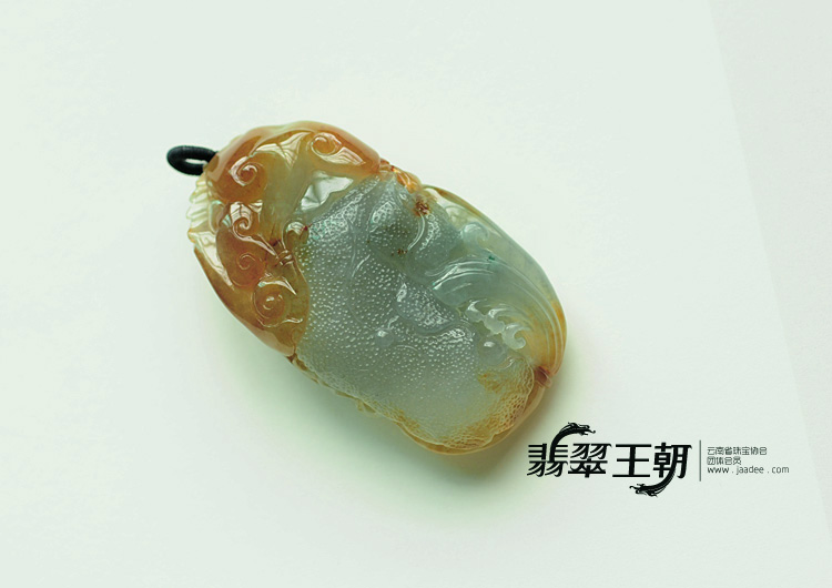 冰种黄翡缅甸翡翠金玉满堂挂件