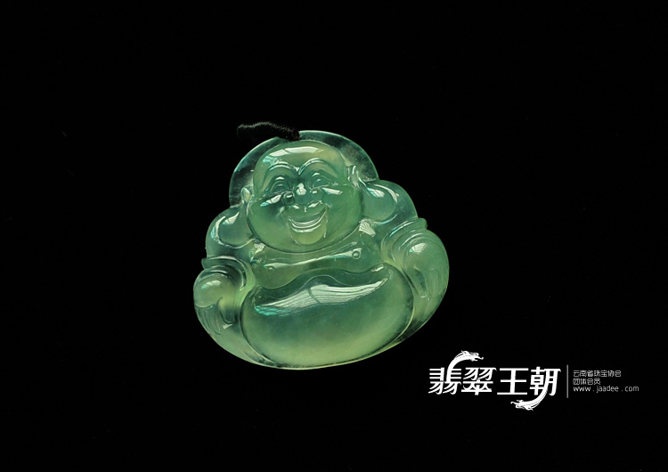 冰玻种晴水缅甸翡翠玉佛挂件