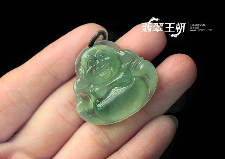 冰玻种晴水缅甸翡翠玉佛挂件