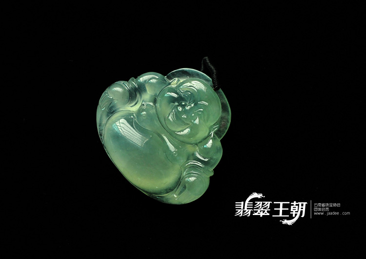 冰玻种晴水缅甸翡翠玉佛挂件