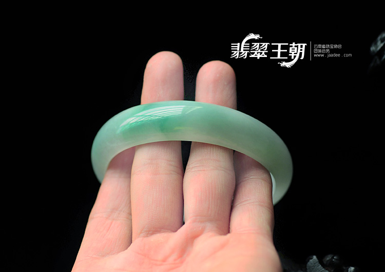细糯种飘翠缅甸翡翠手镯(59.3)