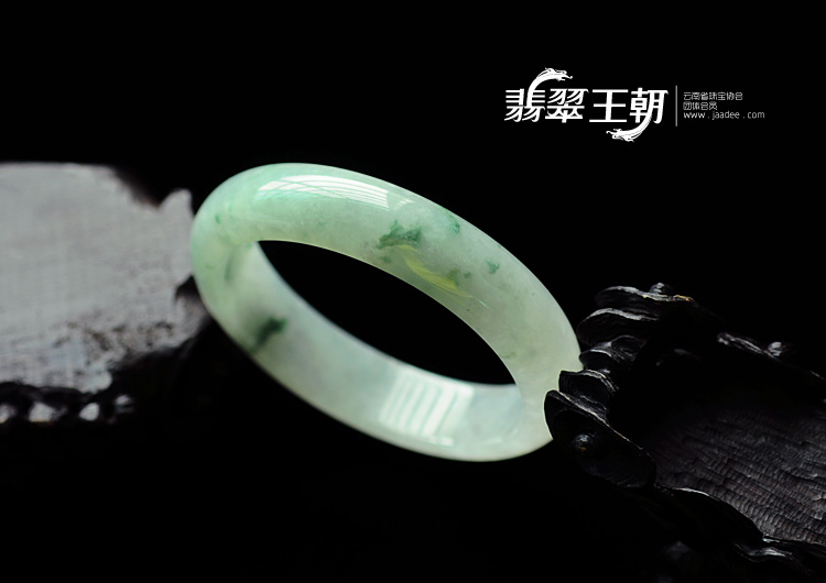 冰种飘花缅甸翡翠手镯(59.4)